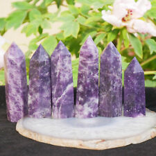 Wholesale Lot 1 Lb Natural Lepidolite Obelisk Tower Point Crystal Healing Energy picture