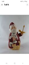 Midwest Eddie Walker Santa Figurine Tabby Cats Kitten Candle Christmas SALE picture