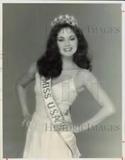 1985 Press Photo Mai Shanley, Miss USA winner, on 