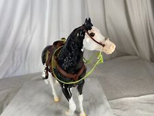 CM 1:9 Scale Brown Western Working Saddle Set for Breyer Green Bosal picture