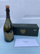 Vintage Dom Perignon 1998 Champagne Empty Glass Bottle Cork Box Booklet Green picture
