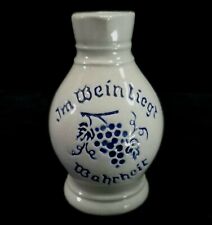 Vintage German Stoneware Mini Pitcher Im Wein Liegt Wahrheit - Wine Is Truth picture
