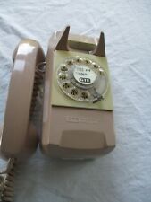 Vintage Automatic Electric GTE Rotary Wall Phone 1970s Beige Cream picture