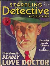 Scarce August 1933 Startling Detective Adventures Deadly Love Doctor Crime Pulp picture