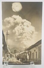 EKC 1940's RPPC Parícutin Volcano at 69 Av Independencia Uruapan Mexico Postcard picture