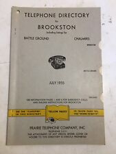 1955 Brookston Indiana Prairie Telephone Company Telephone Directory picture