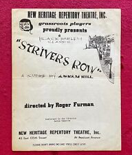 STRIVERS ROW by ABRAM HILL & GRASSROOTS PLAYERS - BLACK HARLEM CLASSIC SATIRE picture