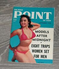 MALE POINT DIGEST MEN'S PINUP MAGAZINE September 1956 PAT BLAKE CAROLE MATHEWS picture