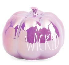 NEW Rae Dunn WICKED Iridescent Purple Pumpkin (Barbiecore/Fall/Halloween/*NIB*) picture