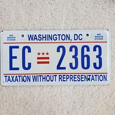 Washington, DC License Plate EC 2363 Taxation Without Representation picture