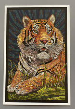 Tiger - Paper Mosaic - Lantern Press Postcard picture