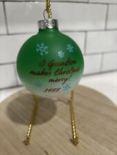 Hallmark 1988 Grandson ~ Santa Christmas Ornament with Box picture