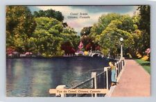 Ottawa Ontario-Canada, Canal Scene, Antique, Vintage Postcard picture
