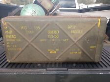 Vintage US Military Tank Guided Missile Metal Crate Ammo Box Bomb Ordnance Mark picture