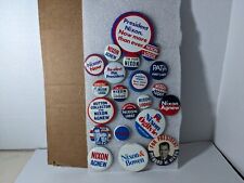 Lot 21 Vintage Richard Nixon Presidential Campaign Political Pinback Buttons picture