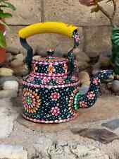 Colorful Handpainted Tea Kettle picture