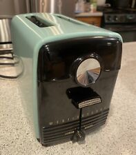 Vintage Westinghouse Automatic Toaster  Turquoise Enameled  MCM Rare picture