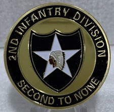 * RARE US ARMY SECOND INFANTRY DIVISION SECOND TO NONE CHALLENGE COIN picture