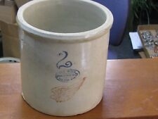 VINTAGE RED WING UNION STONEWARE 2GL LARGE WING CROCK OVAL OVER picture