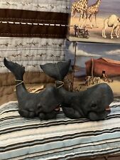 Pete Apsit Holy Herd Noah’s Ark Figurine Pair Whales Whitney and Winston picture