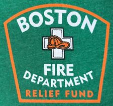 BFD Boston Fire Department Massachusetts MA Sz XL New FDNY LAFD Irish Emerald picture