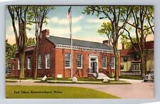 Kennebunkport ME-Maine, Post Office, Antique Vintage Souvenir Postcard picture