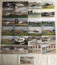 25x Bell 206 Helicopter Photographs 90s Vintage Job Lot incl. Daily Express Heli picture