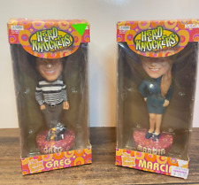 Brady Bunch Greg and Marcia Brady Collectible Bobbleheads Head Knockers Resin 8