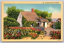 Postcard MA Cape Cod an Early Cape Cod House picture