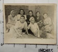 Beautiful Pretty Seven GIRLS WOMEN Hairstyle Dress Vintage Photo #C10 picture