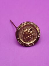 Vintage Department of Energy 30 Thirty Years Pin Back Badge Lapel Hat Pin Shield picture
