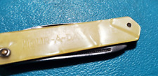 Rare Vintage  Mini Italy Mother of Pearl Pocket Knife 1.5 Inch Blade File picture