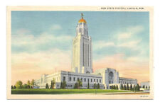 Lincoln NE Postcard Nebraska State Capitol Linen picture