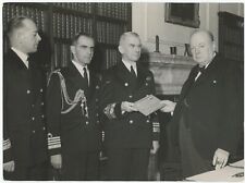 2 November 1943 press photo of Churchill with Polish Navy representatives picture