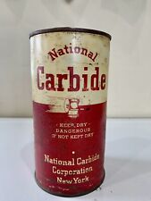 Vintage National Carbide Can Hard To Find 1935 Trade Mark Version Mining picture