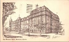 Windsor Hotel Montreal Quebec 1931 Cancel Wob Note Postcard picture