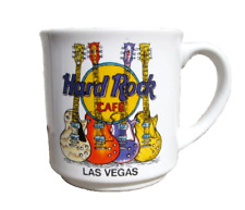 Hard Rock Cafe Coffee Cup Las Vegas Guitars HR Logo 2 Sided 8 Oz Mug 1994 picture