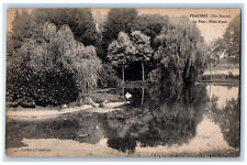 Prauthoy (Hte-Marne) France Postcard Le Parc Plece d'Eau c1910 Unposted Antique picture