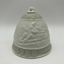 Retired Authentic 1988 LLADRO Christmas Bell 5525 Hanging Ornament Mint NO BOX picture