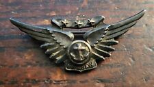 Vintage WW2 US Navy Aircrew Badge Sterling Pinback Amico makers mark picture