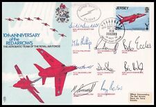 RAF C40 10th Anniversary of the Red Arrows Cover Signed 1975 RED ARROWS TEAM picture