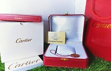 Cartier Wooden White Red Watch Box case Luxury Vintage RARE Booklet Pillow Kit picture