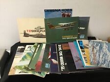 Lot of 20 Vintage Cessna Airplane Aircraft Sales Brochure Catalog 1960s and 70s picture