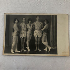 Circus Performer Acrobats Troupe RPPC Real Photo Postcard ? History Unknown picture