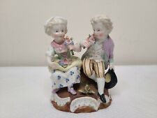 Antique/Vintage Hand Painted Figurine Boy and Girl  picture