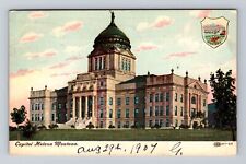 Helena MT- Montana, Capitol, Antique, Vintage c1907 Postcard picture