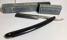 ANTIQUE CLAUSS STRAIGHT RAZOR BARBERS SPECIAL FREMONT OHIO IN BOX USA picture