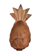 Hawaiian Kamani wood bowl pineapple shaped hospitality trinket picture