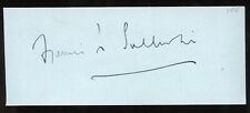 Francis L Sullivan d1956 signed autograph auto 2x5 cut Actor in Behave Yourself picture