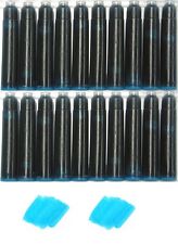 20 Fountain Pen Ink Cartridges for Kaweco, Cartier, Monteverde, Retro 51, AQUA picture